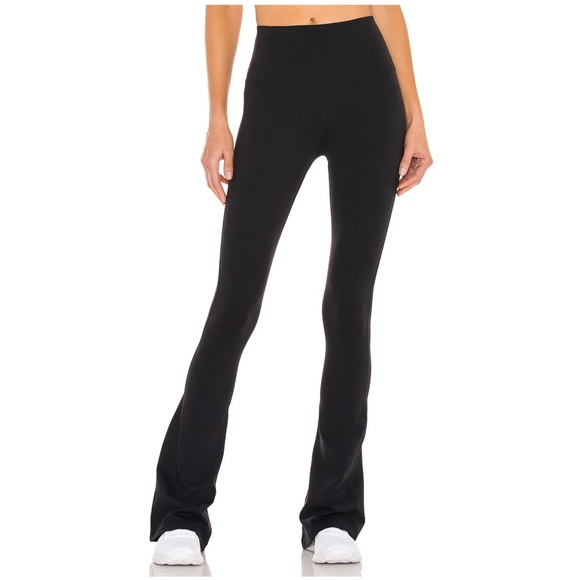 Splits59 Raquel High Waist Flare Legging in Black XXL Short - Picture 2 of 11